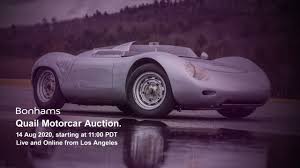 Search used cars for sale in los angeles, ca. Live And Online Bonhams Quail Motorcar Auction Starts At 11 00 Pdt Prewarcar