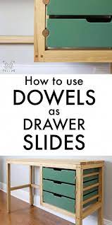 3x3 Custom Dowel Drawer Slides Diydecor Dowel Diydrawer Diyandcrafts Homedecor Di Woodworking Furniture Plans Woodworking Projects Diy Woodworking Plans