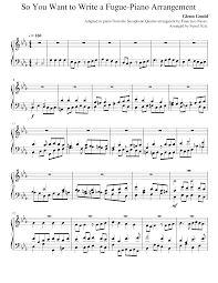 Learn the letters by heart. So You Want To Write A Fugue Piano Arrangement Sheet Music For Piano Solo Download And Print In Pdf Or Midi Free Sheet Music Musescore Com