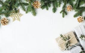 Plenty of santa, ornaments, gifts, and lights for all. Christmas White Wooden Background Christmas Tree Branches New Year Creative Christmas Background Hd Wallpaper Peakpx