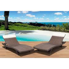 Cavalier Synthetic Wicker Patio Lounge Chairs Choice Of Brown Or Gray Sam S Club Lounge Chair Outdoor Patio Lounge Chairs Outdoor Chaise Lounge