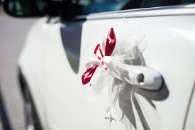 The wedding car decoration kit includes: Free Photo The Decorations For Wedding Car