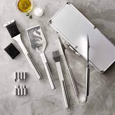 They complement any décor while leveling up the look of the entire kitchen. Cuisinart Bbq Tool Set Grill Tools Williams Sonoma