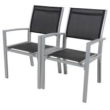 Les cookies ne peuvent pas collecter d'informations stockées sur votre ordinateur ou dans vos fichiers. Fauteuil Jardin Alu Textilene Tropic Phoenix Noir Lot De 2 Habitat Et Jardin Pas Cher A Prix Auchan