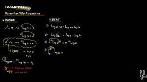 Maybe you would like to learn more about one of these? Logaritma Dasar Dan Sifat Logaritma Youtube