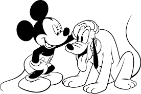 Topolino E Pluto Da Stampare E Da Colorare Disegni Da Colorare E