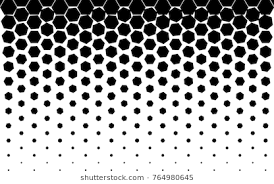 Fade Random Rotate Black Hexagon Background Hexagon Tattoo Halftone Design Geometric Tattoo Design