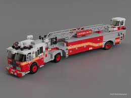 Downloaded 3d models can be imported into blender, maya, lightwave, softimage, cinema 4d, modo, unity, unreal, sketchup, zbrush, poser and other 3d modeling software. Lego Moc Fdny Ladder 34 Tiller Truck By Brickdesigners Rebrickable Build With Lego