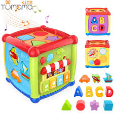 We've established that learning to play an instrument makes kids smarter, but now what? Tumama Multifunctional Musical Toys Toddler Baby Box Music Activity Cube Gear Clock Geometric Blocks Sorting Educational Toys Toy Musical Instrument Aliexpress