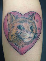 Cat Tattoo In Memoriam To My Cat Penny By Johnny Degenerate At Yellow Rose Tattoo Club Kernersville Nc Cat Tattoo Yellow Rose Tattoos Yellow Cat