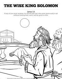 All children like to color. The Wisdom Of Solomon Sunday School Coloring Pages Sharefaith Kids
