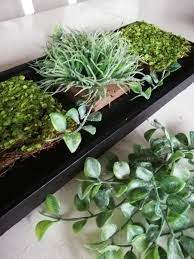 100均diy 狭い玄関にピッタリ 造花でお手入れ不要のウォールグリーン ウォールグリーン ベランダ 野菜 グリーン