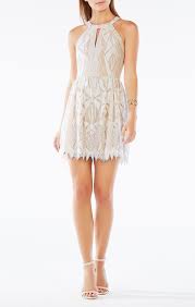Bcbg Max Azria Dress Sale Megyn Halter Neck Deco Lace Dress White Max Azria Dress Lace White Dress Lace Dress