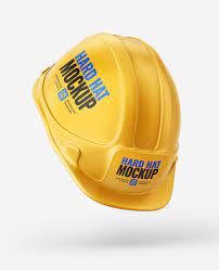 Construction Hard Hat Mockup Set In 2021 Construction Hard Hats Trendy Logo Design Safety Logo Design