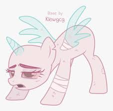 Im slowly growing adicted to pastel gore._. Base Mlp Base By Klewgcg Hd Png Download Kindpng