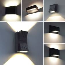 Details Zu Moderne Led Aussenleuchte Wandleuchte Aussenlampe Up Down Lampe Leuchte Schwarz Aussenlampe Wandlampen Indirekte Beleuchtung Wohnzimmer