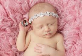 Silver Bling Band, Newborn Bling Band, Newborn Photo Prop, Rhinestone  Headband, Silver Headband, Silver Rhinestone Headband, Headband