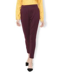 Buy Purple Trousers Pants For Women By Van Heusen Online