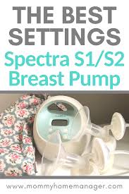 Spectra breast pumps are compatible with most baby bottles when you use bottle. The Best Settings For Spectra S1 Or Spectra S2 Breast Pump Mommy Home Manager