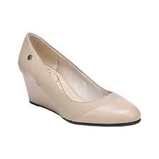 womens life stride dreams wedge size 6 w taupe polyurethane