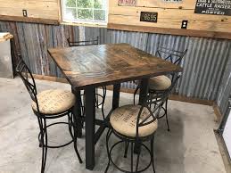 Maybe you would like to learn more about one of these? Four Person Pub Style Table Set Industrial Balcony Dallas By Little Wooden Penguin Houzz