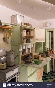 retro kitchen 60s high resolution stock