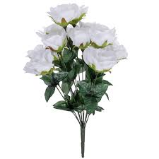 Artificial flowers and plants are the easiest way to change the appearance of your home or work area. White Rose Bush Hobby Lobby 1576