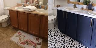 360 bathroom flooring ideas in 2021 small bathroom bathroom design bathrooms remodel. Bathroom Makeover Phase 2 Chalk Painted Linoleum Floors All Things Thrifty