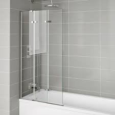 6mm Easyclean Folding Bath Screen Left Hand Bath Screens Shower Screen Bath Shower Screens