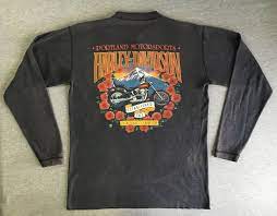 Harley Davidson Shirt 1988 Vintage 80s Rare Portland Oregon Motorsports Long Sleeve Sweater Thermal Long Johns Motorcycle Biker Xl Harley Davidson Shirt Long Sleeve Tshirt Men Harley Shirts