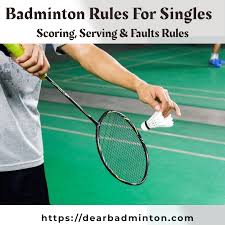 Basic rules for playing tennis equipment. Badminton Rules For Singles Scoring Serving Faults Dear Badminton