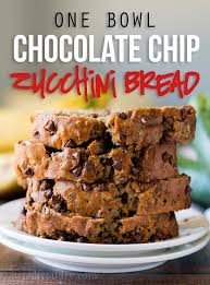 —lois m holben, creal springs, illinois One Bowl Chocolate Chip Zucchini Bread I Wash You Dry
