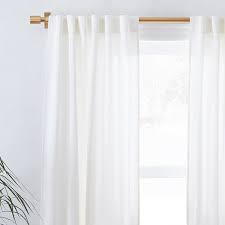 Curtains will come with cb2 brushed brass curtain rod with finial cap. Oversized Adjustable Metal Curtain Rod Antique Brass