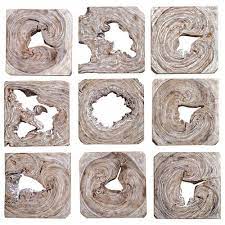 Acacia Wood Squares Wall Art Set Of 9 Square Wall Art Hanging Wall Art Wood Wall Art