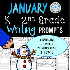january writing prompts kindergarten 1st grade 2nd grade pdf and digital