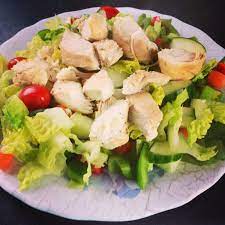 No Carbs Clean Eating No Carb Meal Chicken On A Bed Of Mixed Veggies With Oil And Vinegar Dre Carb Free Recipes Healthy Food Options Delicious Healthy Recipes