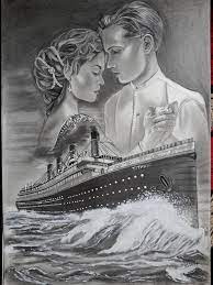 Its such a great movie, i just finished this one last night. The Titanic And Jack And Rose Drawing Drawing By Vimal Chand Saatchi Art
