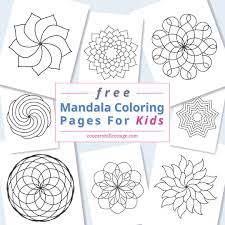 You can provide them flowers for just about any occasion. Mandala Coloring Pages For Kids 10 Free Printable Worksheets