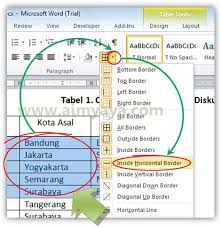 Cara Mengatur Garis Border Tabel Ms Word Cara Aimyaya Cara Semua Cara