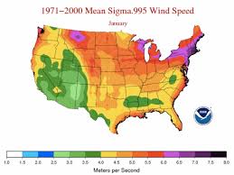 Average Wind Speeds Map Viewer Noaa Climate Gov