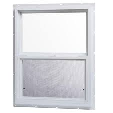 Tafco Windows 24 In X 30 In Single Hung Vinyl Window White Vsh2430op The Home Depot Single Hung Vinyl Windows Window Vinyl Single Hung Windows