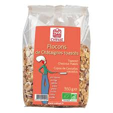 Pour cela, il faut enlever toute la première peau marron ; Flocons De Chataigne Toastes 350g Celnat