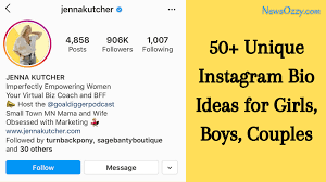 That's when we scramble, and our bio ends up reading like this: Top 50 Unique Instagram Bio Ideas To Get More Followers Engagement
