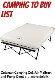 Coleman Camping Cot Air Mattress And Pump Combo Folding Camp Cot And Air Bed With Side Table Camping Cot Air Mattress Air Bed