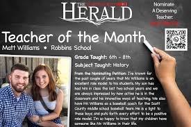 Teacher of the Month
