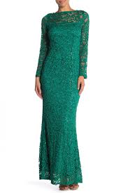 Marina Long Sleeve Sequin Lace Gown Nordstrom Rack Long Sleeve Lace Gown Lace Gown Long Sleeve Sequin