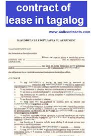 Ang lihim na katapangan ay siyang pakikinabangan. Contract Lease In Tagalog Rental Agreement Templates Contract Tagalog