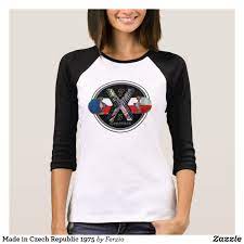 Made In Czech Republic 1975 Czechrepublic Black And Red Shirt Designs Tshirt Designs
