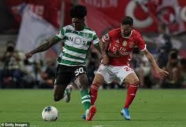 For head to head statistics, benfica win rate is 50.00%, handicap odds win rate is 60.00. Benfica 5 0 Sporting Lisbon Bruno Fernandes Features In Portuguese Super Cup Final Hammering Daily Mail Online