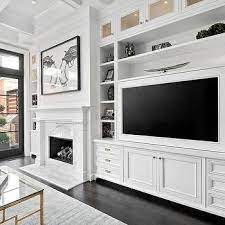 Most Up To Date Screen Off Center Fireplace Ideas Ideas Whether You Reside In Aspen Or Californi In 2021 Living Room Built Ins Living Room Cabinets Built In Tv Cabinet